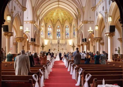Fotógrafos en la iglesia