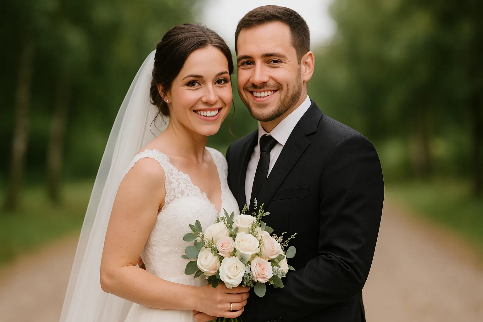 Pareja de recién casados bailando al atardecer en un campo, foto de boda estilo natural y romántico en Alicante.
